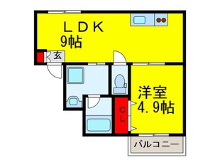 シティ－コ－ト北瓦町Ⅱの物件間取画像